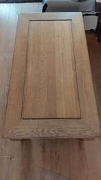 Salontafel massief eiken., Ophalen, 100 tot 150 cm, 50 tot 100 cm, Zo goed als nieuw