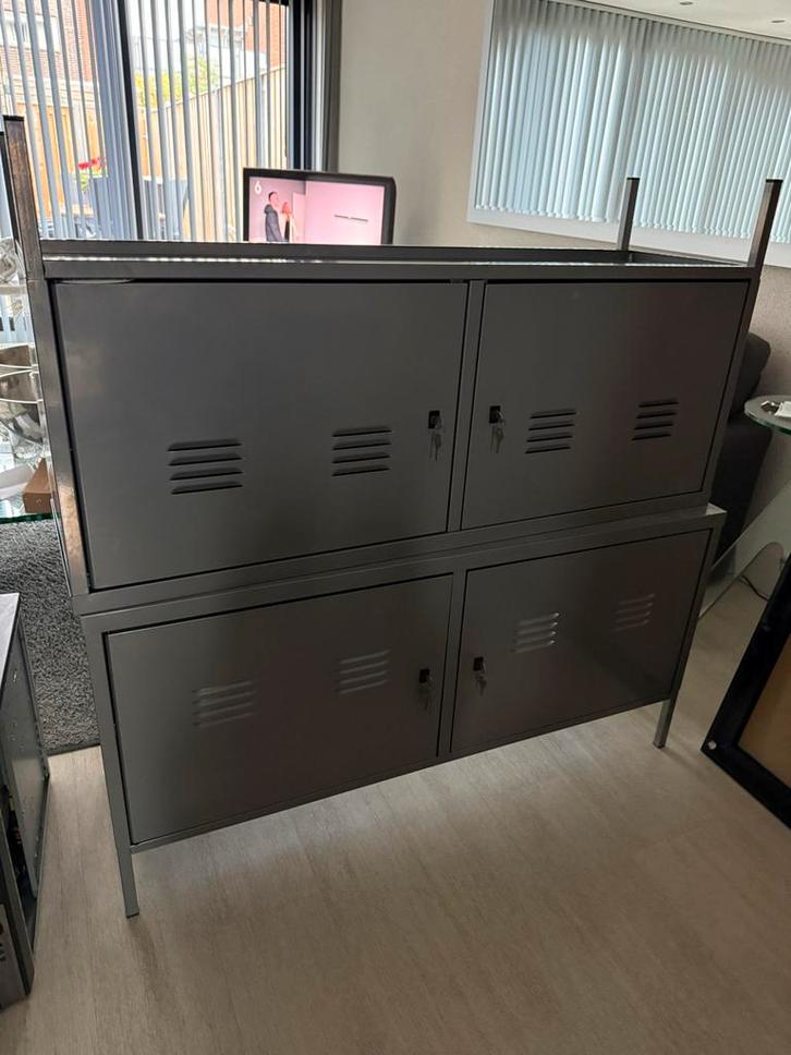 IKEA PS Locker Kastjes - Grijs, Huis en Inrichting, Kasten | Lockerkasten, Gebruikt, Ophalen
