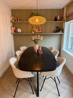 Ovale organische eettafel Loods5 - Zwart, Huis en Inrichting, Tafels | Eettafels, Ophalen, 100 tot 150 cm, Zo goed als nieuw, Vijf personen of meer