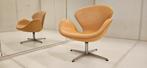 Fritz Hansen Sean chair Arne Jacobsen Naturel leer, Ophalen, Gebruikt, 50 tot 75 cm, Leer
