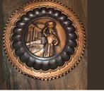 Mooie vintage koperen wandbord Ricordo Del Molise, Antiek en Kunst, Ophalen of Verzenden