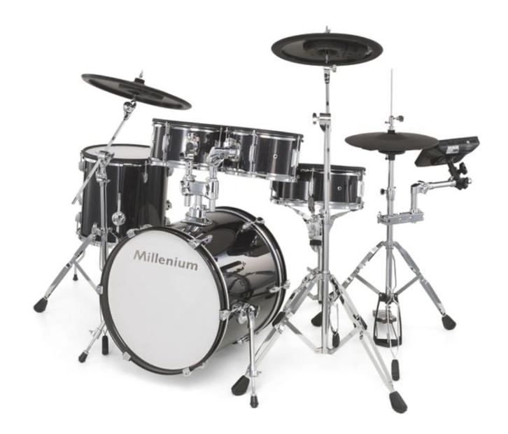 Millenium MPS-750X PRO E-Drum Mesh Set (als nieuw!), Muziek en Instrumenten, Drumstellen en Slagwerk, Nieuw, Overige merken, Elektronisch