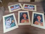 5 Mooie Vintage Litho's van Disney's Pocahontas Jaar 1996, Verzamelen, Disney, Nieuw, Plaatje of Poster, Pocahontas of Kl. Zeemeermin