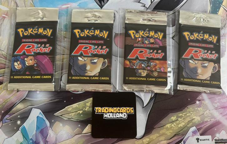 Pokemon Rocket Long Crimp Booster Pack Factory Sealed, Hobby en Vrije tijd, Verzamelkaartspellen | Pokémon, Zo goed als nieuw