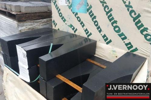 Stapelblokken met glooiing 15x15x60cm antraciet, Tuin en Terras, Bielzen en Borders, Nieuw, Blok, Beton, Minder dan 100 cm, Ophalen