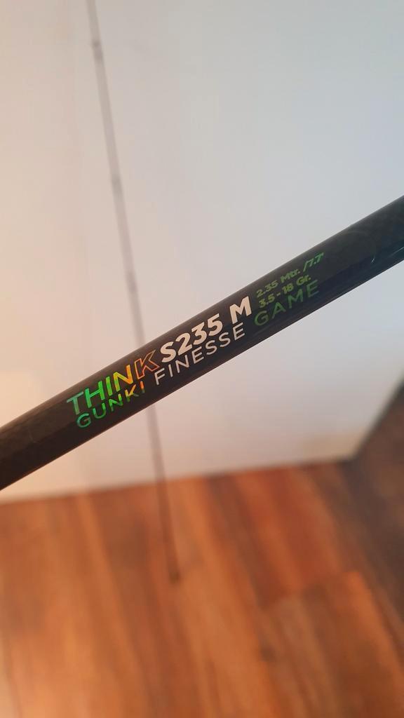 Gunki Finesse Game 2,35m <18gr, Watersport en Boten, Hengelsport | Roofvissen, Zo goed als nieuw, Werphengel, Ophalen of Verzenden