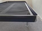 Auping Match | Zwart - Aluminium | 140x210, Huis en Inrichting, Slaapkamer | Bedden, Eenpersoons, Zwart, Ophalen of Verzenden