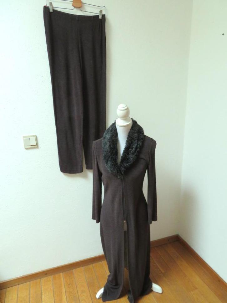 T51 JOSEF RIBKOFF broekpak lange jas en broek grijs maat 36, Kleding | Dames, Jasjes, Kostuums en Pakken, Nieuw, Kostuum of Pak