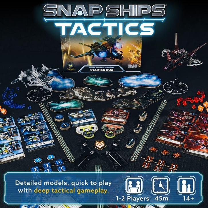 Bordspel Snap Ship Tactics  (Starter Box), Hobby en Vrije tijd, Gezelschapsspellen | Bordspellen, Zo goed als nieuw, Een of twee spelers