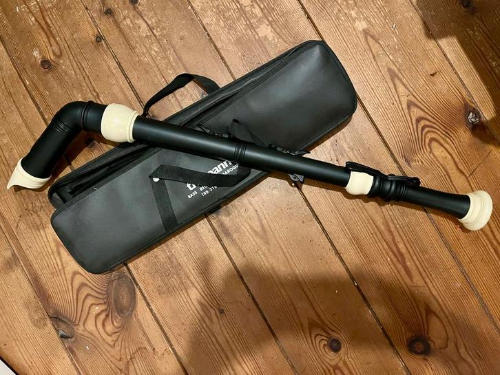 Thomann Basblokfluit TRB-31B Barok, Muziek en Instrumenten, Blaasinstrumenten | Blokfluiten, Zo goed als nieuw, Bas, Met koffer, hoes of etui
