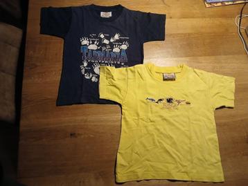 2 T-shirts Tasmanie, Australie maat 92/98 beschikbaar voor biedingen