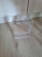 Smalle glazen vaas voor rozen of tulpen 25x20x6cm, Ophalen, Gebruikt, Overige kleuren, Glas