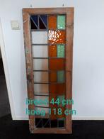 glas in lood raam met kleurtjes, Antiek en Kunst, Ophalen