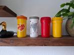 Vintage 80's school bekers fles, Gebruikt, Rood, Minder dan 100 cm, 25 tot 50 cm