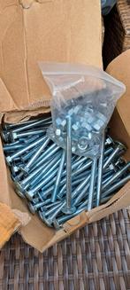 Bouten en moeren M8 x 120 +/- 300 stuks, Ophalen of Verzenden, Nieuw, 100 tot 250 mm, Bouten of Moeren