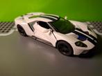 Kinsmart - 2017 Ford GT [wit] 1/38, Ophalen of Verzenden, Gebruikt, Auto