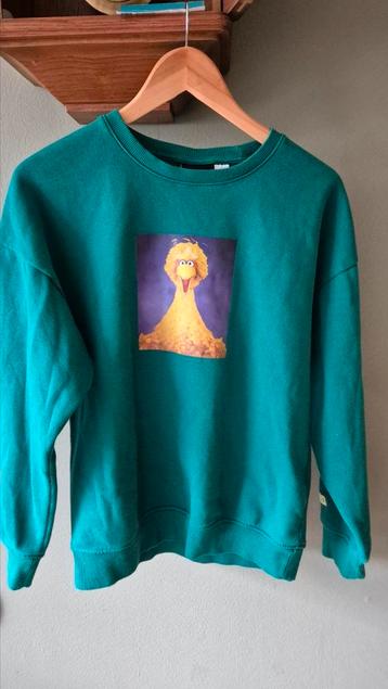 Big bird Sesamstraat H&M mooie groene trui mt S beschikbaar voor biedingen