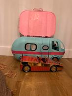 Top model glamper en auto met veel poppetjes!, Ophalen of Verzenden, Zo goed als nieuw