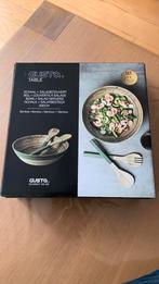 Gusta table schaal salade bamboe nieuw, Ophalen of Verzenden, Zo goed als nieuw, Rond, Hout