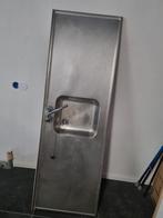Rvs aanrechtblad, Huis en Inrichting, Ophalen, Gebruikt, 50 tot 75 cm, Minder dan 100 cm