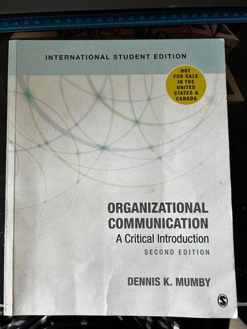 Organizational Communication  beschikbaar voor biedingen
