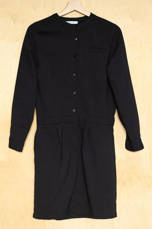 By bar mooi zwart jurkje met knoopjes mt XS 34, Kleding | Dames, Jurken, Gedragen, Maat 34 (XS) of kleiner, Zwart, Boven de knie