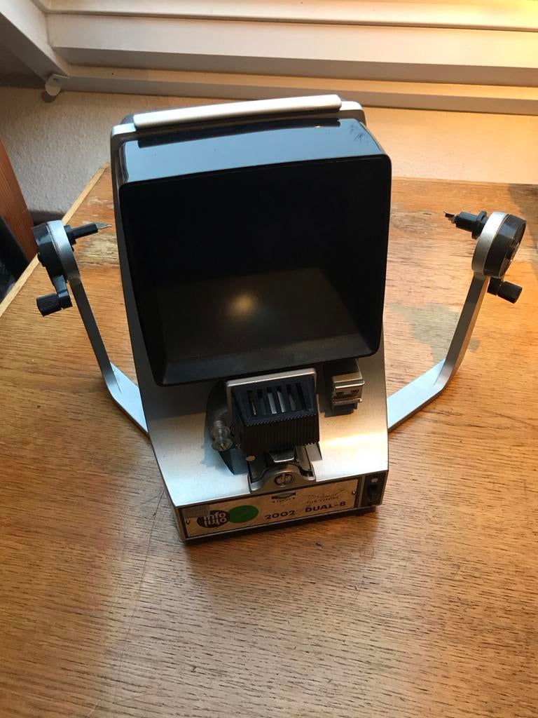 Vintage 8mm Film Editor Viewer - Dual 8, Ophalen of Verzenden, Gebruikt, Met scherm