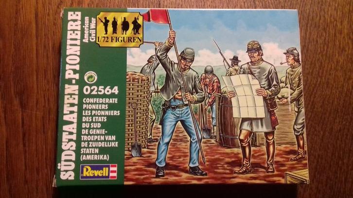Confederaten pioniers, Revell 02564, Hobby en Vrije tijd, Modelbouw | Figuren en Diorama's, Zo goed als nieuw, Figuur of Figuren
