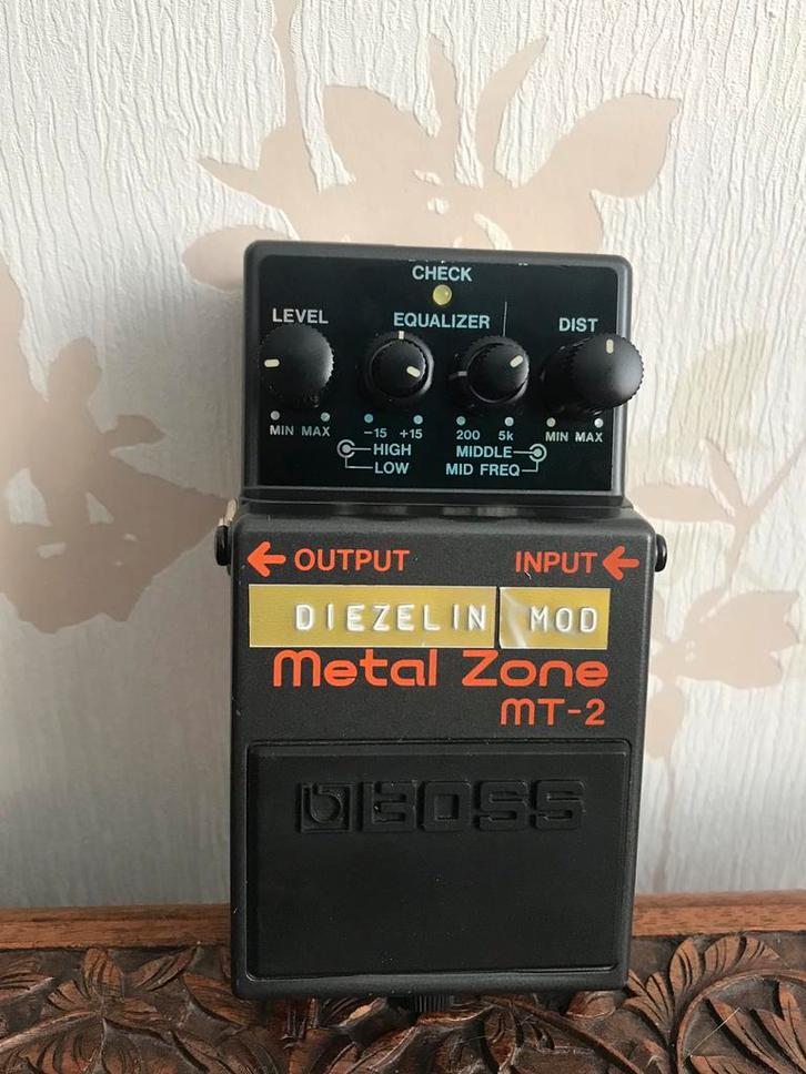 Boss MT-2 Metal Zone Diezelin mod - MT2 Taiwan 2004 diezel, Muziek en Instrumenten, Effecten, Gebruikt, Distortion, Overdrive of Fuzz