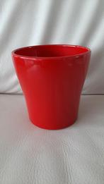 Mooi rode bloempot, Tuin en Terras, Bloempotten, Rond, Binnen, Ophalen of Verzenden, Zo goed als nieuw