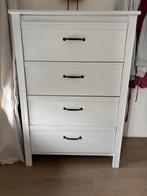 Witte Ladekast, Huis en Inrichting, Kasten | Ladekasten, Zo goed als nieuw, 3 of 4 laden, Minder dan 100 cm, 25 tot 50 cm