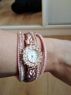 Lichtroze horloge armband, Overige materialen, Nieuw, Ophalen of Verzenden, Roze