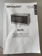 Sharp R270 magnetron, Ophalen of Verzenden, Draaiplateau, Magnetron, Zo goed als nieuw