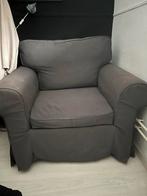 Grijze fauteuil (stof) van de ikea, Ophalen, Minder dan 75 cm, Zo goed als nieuw, 75 tot 100 cm