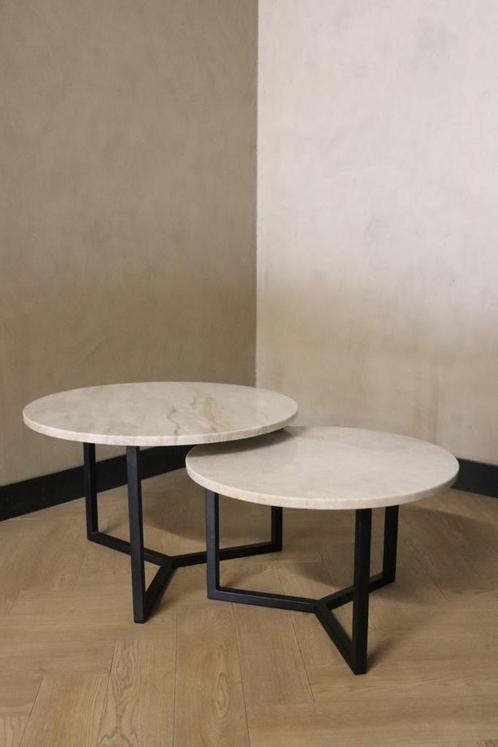 Kwartsiet salontafels | Taj Mahal - los of in set, Huis en Inrichting, Tafels | Salontafels, Nieuw, Minder dan 50 cm, 50 tot 100 cm