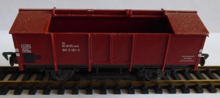 Fleischmann 5210 Klapdekselwagen waarvan de 6 kleppen missen, Hobby en Vrije tijd, Modeltreinen | H0, Gebruikt, Wagon, Gelijkstroom
