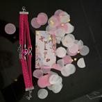 Pink veters armband nieuw!, Ophalen of Verzenden, Nieuw, Roze