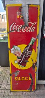 Origineel emaille Coca-Cola reclamebord 1955, Antiek en Kunst, Antiek | Emaille, Ophalen of Verzenden
