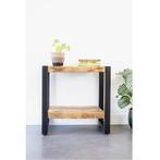 Bijzettafel / Nachtkastje Industrieel, 50 tot 100 cm, Nieuw, Ophalen of Verzenden, 25 tot 50 cm
