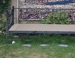 Leuk zwart metalen eenpersoonsbed, Ophalen, Gebruikt, 90 cm, Eenpersoons