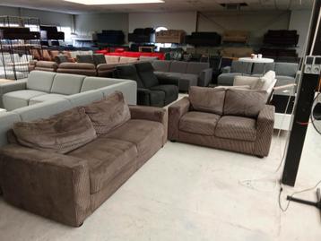 Bankstel ribstof 200 en 155cm nu €299,- setprijs  beschikbaar voor biedingen