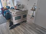 Professionele RVS Boretti gasfornuis met twee ovens, Ophalen, Zo goed als nieuw, Gas, Vrijstaand