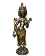 24-karaats vuurvergulde bronzen Tara, Ophalen of Verzenden, Gebruikt