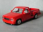 GMC Sierra GT 1993 rood 1:24, Hobby en Vrije tijd, Modelauto's | 1:24, Ophalen of Verzenden, Zo goed als nieuw