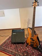 Mooie 4-snarige basgitaar met Laney versterker, Muziek en Instrumenten, Ophalen, Zo goed als nieuw, Elektrisch, 6-snarig