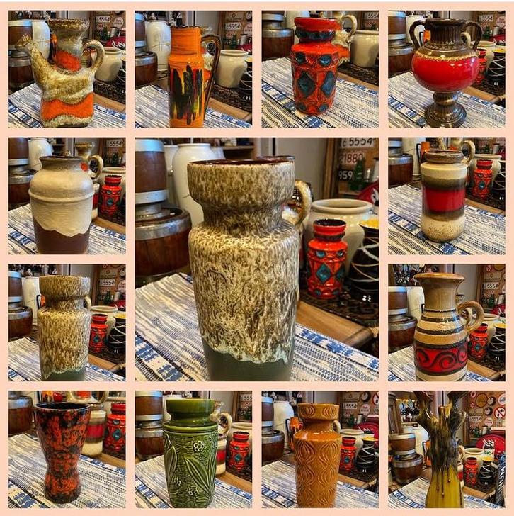 Mooi lot. West germany. Aardewerk, Antiek en Kunst, Antiek | Vazen, Ophalen