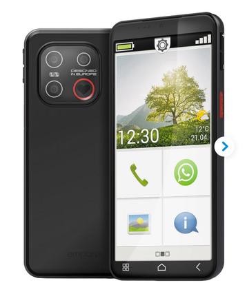 Emporia SMART.7lite Zwart 4G geseald factuur + Garantie beschikbaar voor biedingen