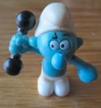 Smurf met gewichten - Peyo - 2008, Verzamelen, Smurfen, Ophalen of Verzenden, Zo goed als nieuw, Potige Smurf, Poppetje, Figuurtje of Knuffel