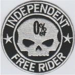 Independent Free Rider 0% stoffen opstrijk patch embleem, Motoren, Accessoires | Stickers