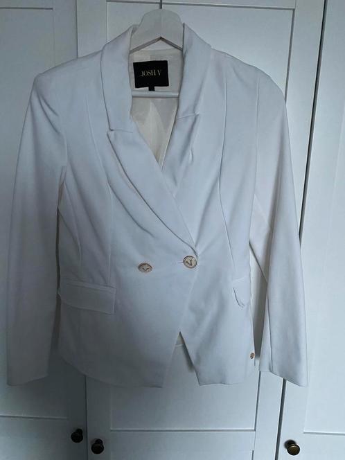 Josh v blazer Zoya maat XS, Kleding | Dames, Jasjes, Kostuums en Pakken, Gedragen, Jasje, Maat 34 (XS) of kleiner, Wit, Ophalen of Verzenden